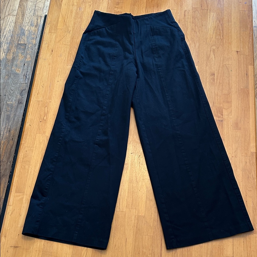 Old Navy Black Wide-Leg High-Rise Pants